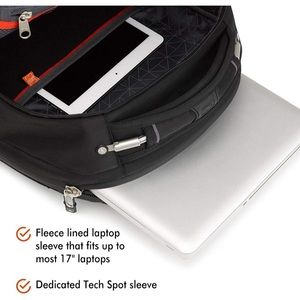 High Sierra black laptop backpack